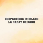 despartirea in silabe la capat de rand