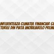 Cum influenteaza climatul financiar global preturile din piata imobiliarelo premium