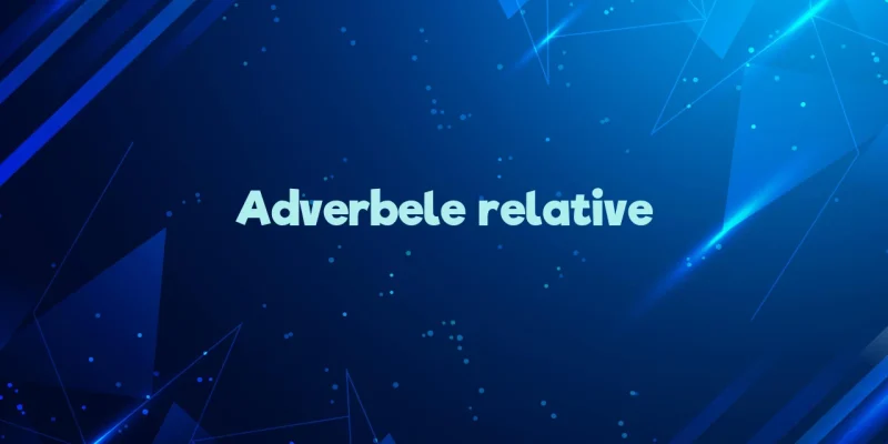 adverbe relative