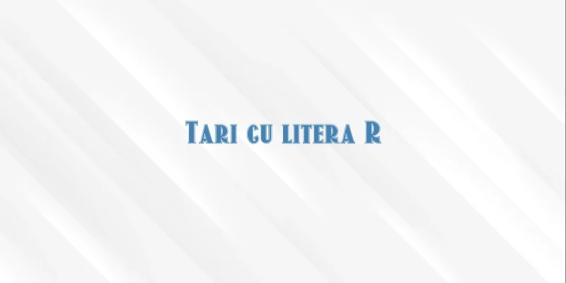 tari cu litera r