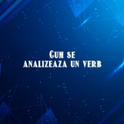 cum se analizeaza un verb