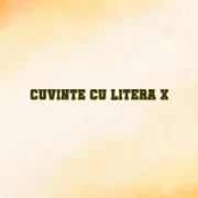 cuvinte cu litera x