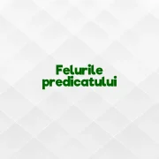 felurile predicatului