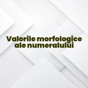 valorile morfologice ale numeralului