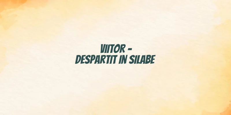 viitor despartit in silabe